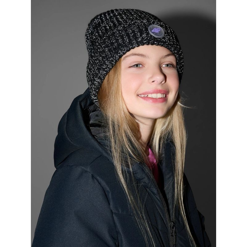 Girls' Reflective Beanie 4F 4FJRAW25ACAPF0750-20S