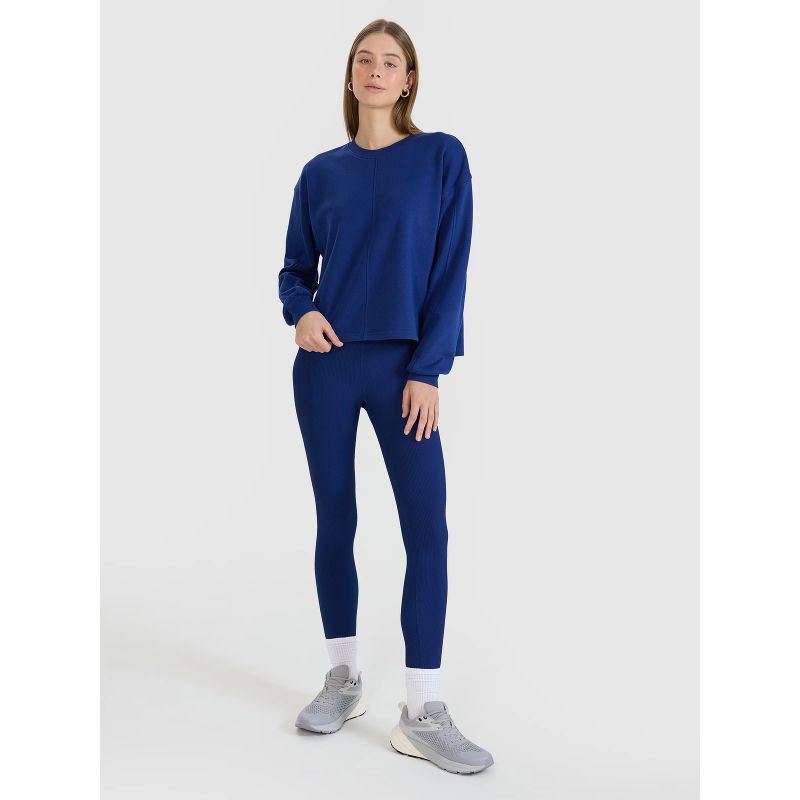 Oversized sweatshirt without a hood, unzipped, women's 4F 4FWSS25TSWSF1543-30S *Kategoria tymczasowa Your Sports Performance