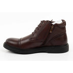 Lee Cooper men's shoes elegant brown leather insulated ankle boots