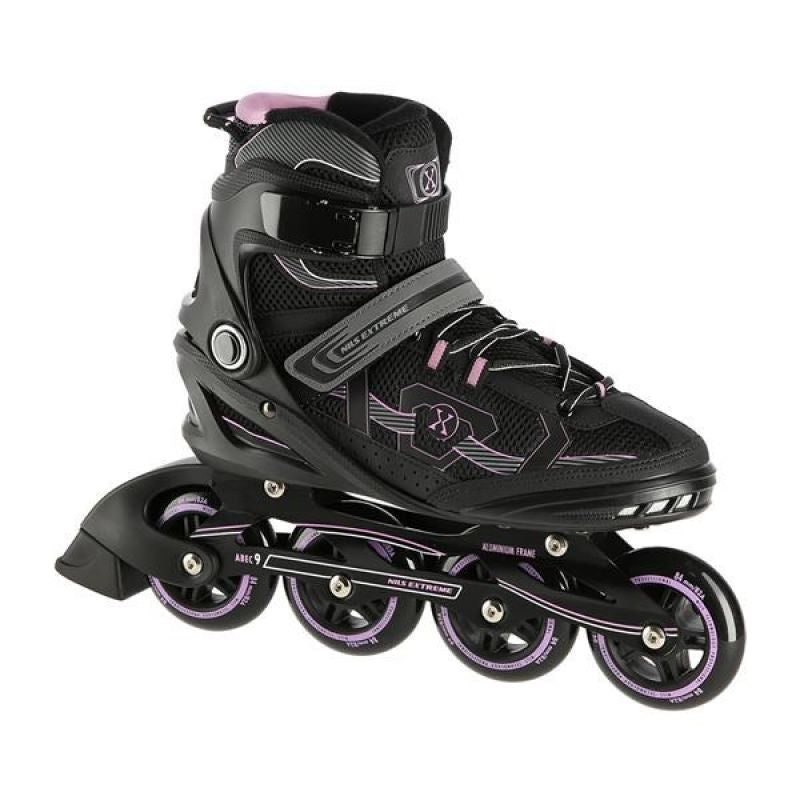 NILS EXTREME NA9157 ROLLER SKATES BLACK AND PURPLE SIZE 42 Import z Action/Skating/Rolki, wrotki Your Sports Performance