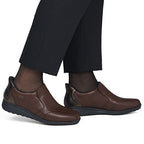 Rieker 47259-27 comfortable brown women's leather shoes