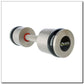 Chrome dumbbells 2x10kg silicone elements HMS HH10 In preparation Your Sports Performance