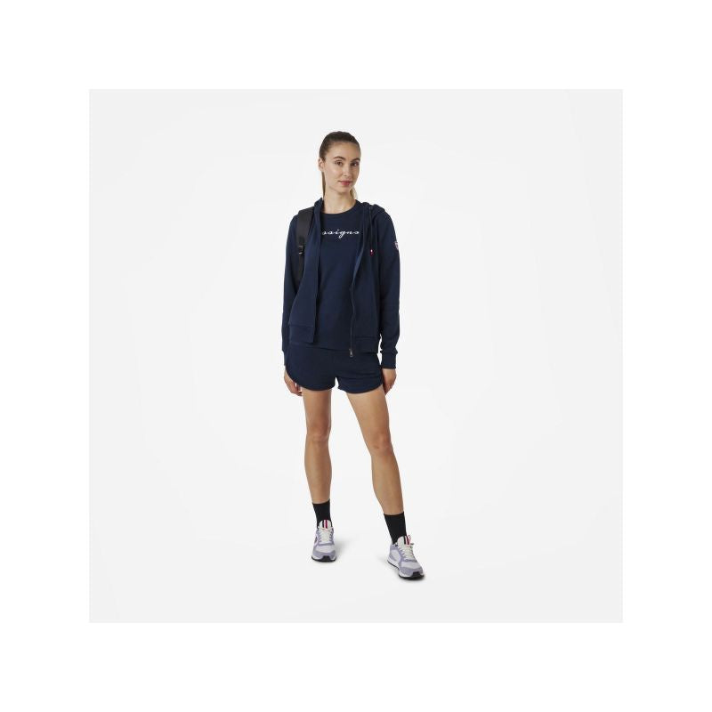 Rossignol W LOGO SWEAT FZ HOOD FL navy blue Rossignol