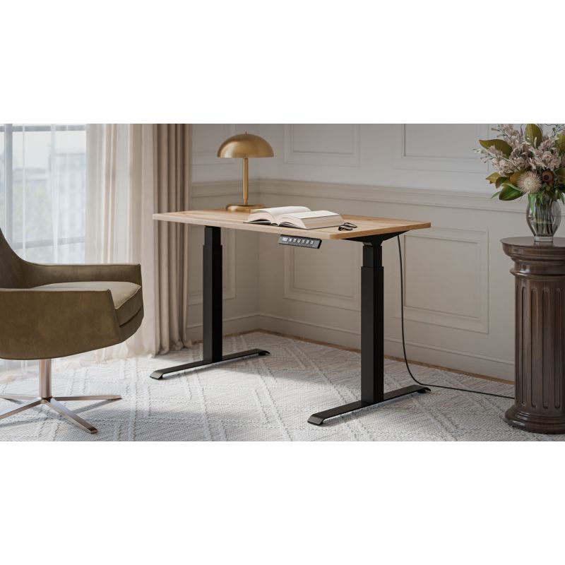 Electric height adjustable desk MOON 121x67x72-120 black/wotan Biurka/Biurka nowoczesne Your Sports Performance