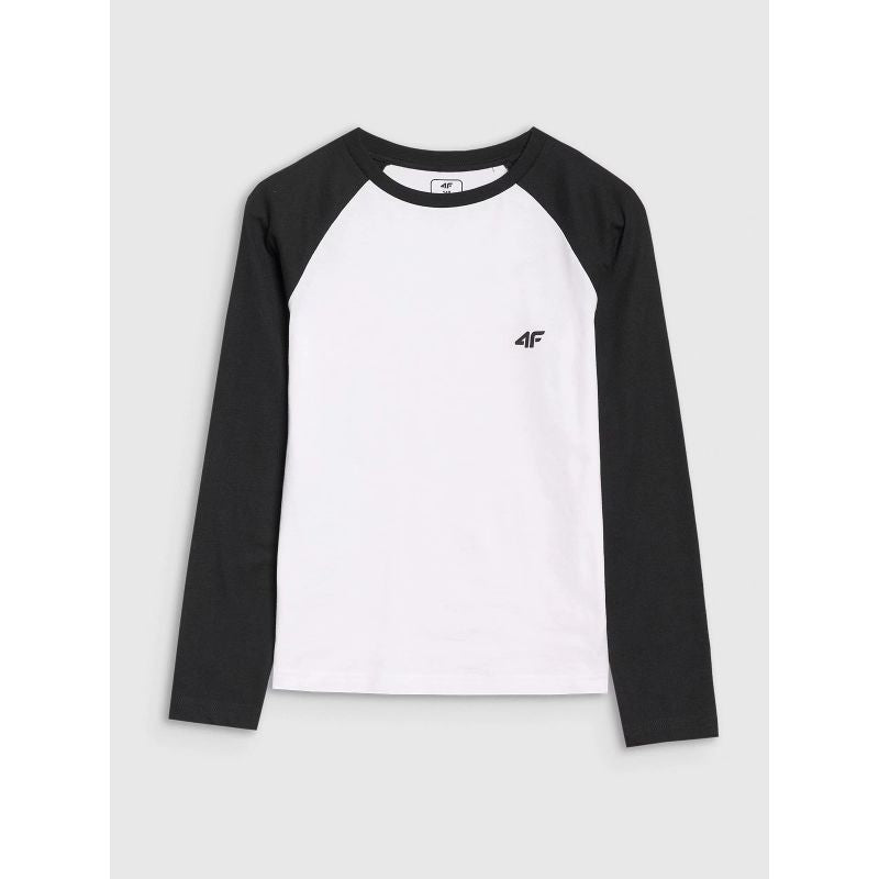 Boys' longsleeve regular plain 4F 4FJWSS25TLONM420-10S *Kategoria tymczasowa Your Sports Performance