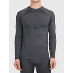 Seamless thermal ski underwear with quick-drying finish - men's longsleeve 4F 4FWAW26USEAM311-21M