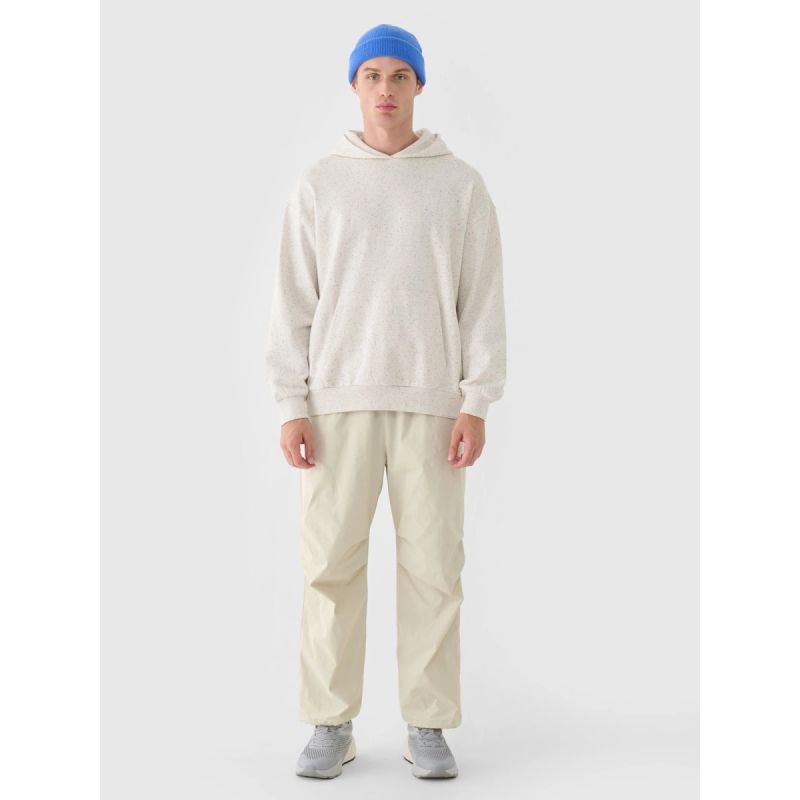 Men's sweatshirt with hood, open, 4F 4FWAW24TSWSM1310-11S *Kategoria tymczasowa Your Sports Performance