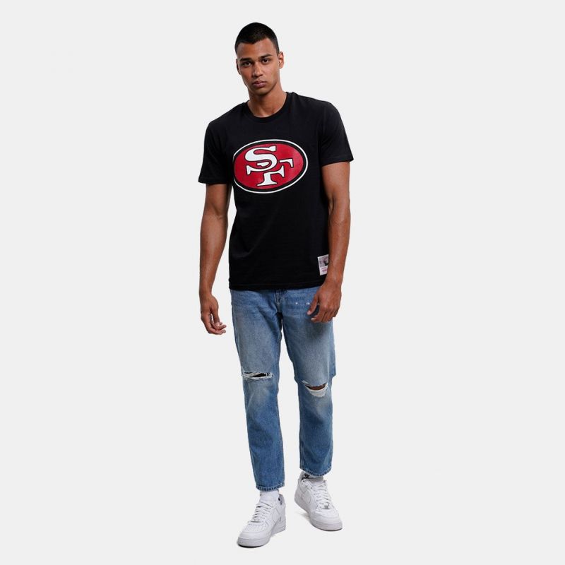 Mitchell &amp; Ness NFL Team Logo Tee San Francisco M 49ERSS BMTRINTL1053-SF4BLCK Clothing/Lifestyle/T-shirts/Mitchell & Ness Your Sports Performance