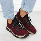 Comfortable women's burgundy shoes Rieker 45973-36 Footwear Your Sports Performance