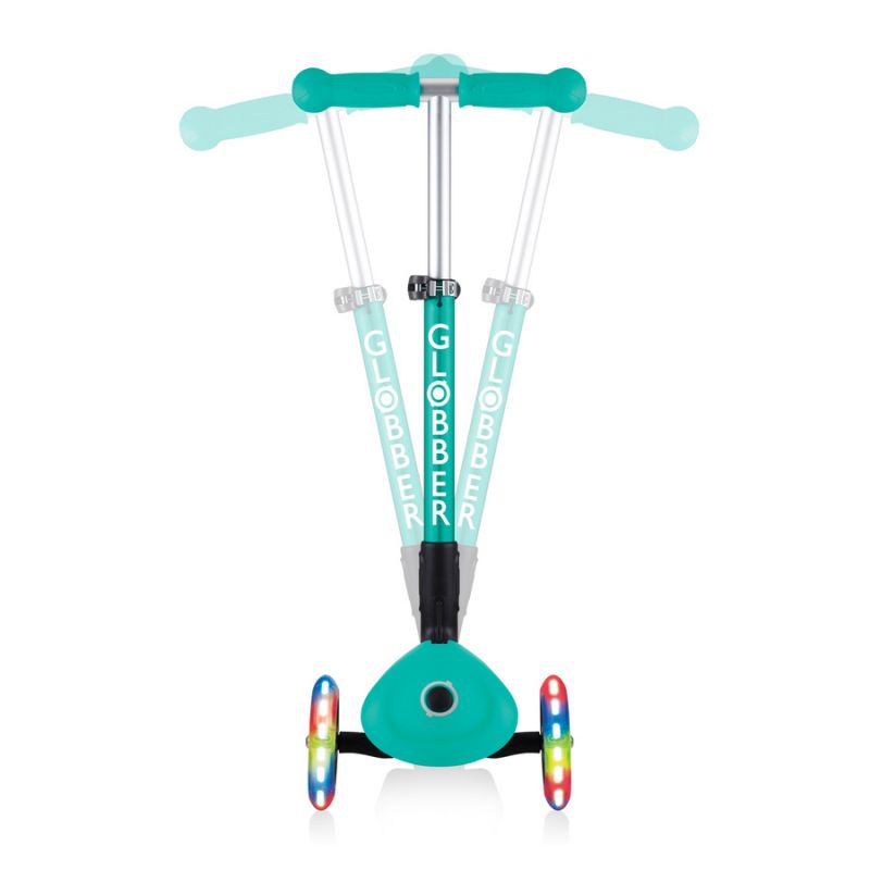3-wheel scooter Globber Foldable Lights Emerald Green Jr 437-107 Accessories/Skating/Hulajnogi Your Sports Performance