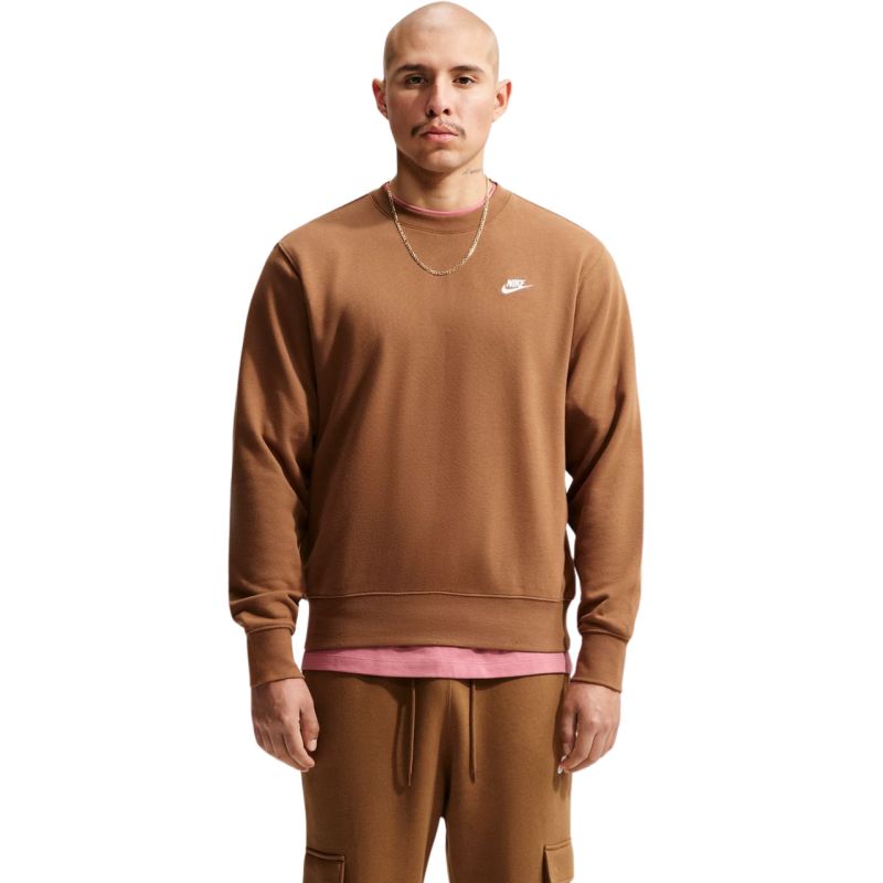 Nike Club FT Men's Sweatshirt Light Brown FN3888 270