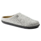Birkenstock Zermatt Cozy Home Light Gray Wool Felt Slippers Regular Wide (1015080) In preparation Your Sports Performance