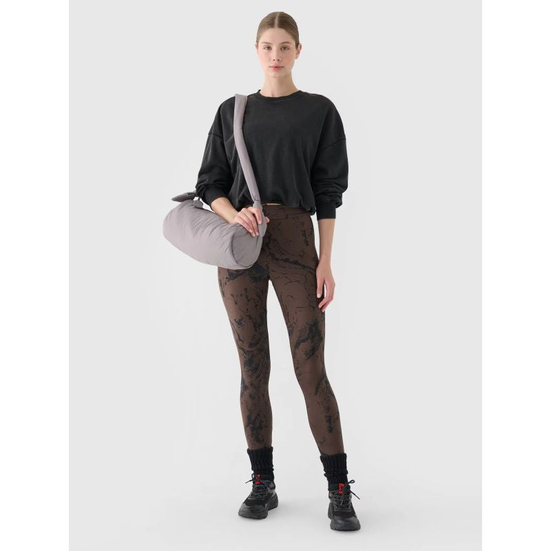 Women's high-waisted leggings 4F 4FWAW24TTIGF193-90A *Kategoria tymczasowa Your Sports Performance