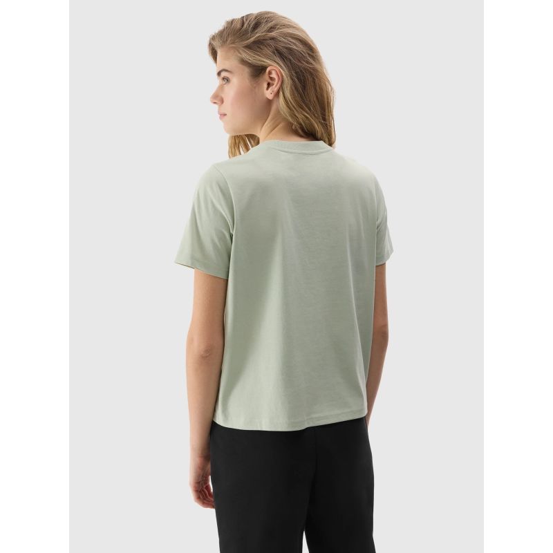 Women's plain organic cotton T-shirt 4F *Kategoria tymczasowa Your Sports Performance