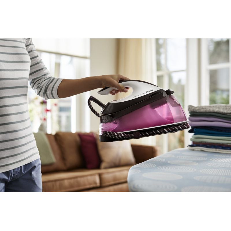 Philips GC7842/40 Steam Station 2400 W 1.5 L SteamGlide Plus Soleplate Purple, White AGD - Produkty/Żelazka i generatory pary Your Sports Performance