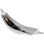 GARDEN HAMMOCK 2-PERSON LUXE XXL 250x150CM WITH SPREADER BAR AND COVER GRAY 1031170 Home and Garden/Garden Your Sports Performance