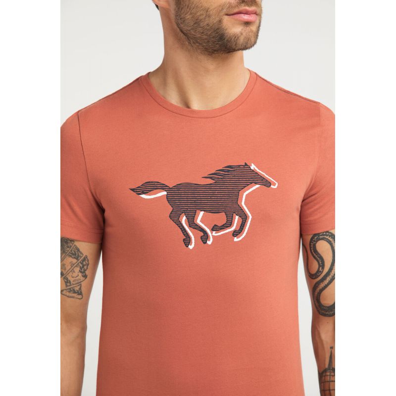 Mustang Aaron C Print M 1009522 7103 T-Shirt Clothing/Lifestyle/T-shirts/Mustang Your Sports Performance
