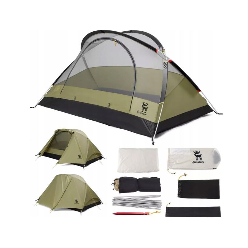 Qunature 2-person tent 1.5kg green Qunature/Akcesoria Turystyczne/Namiot Your Sports Performance