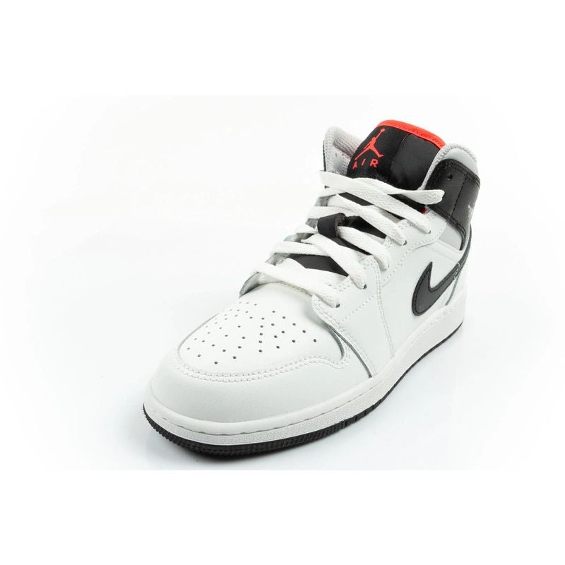 Nike Air Jordan 1 women's high-top sports shoes fashionable sneakers white black