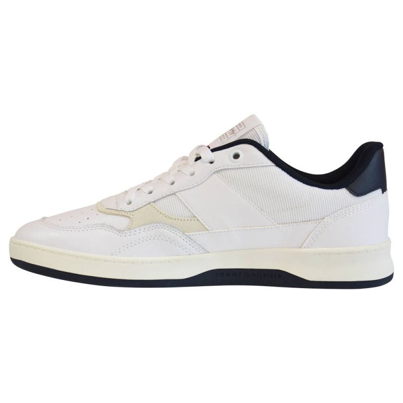 Tommy Hilfiger Retro Court Mix Cupsole Men's Shoes White - FM0FM04006 YBR Obuwie/Buty na co dzień Your Sports Performance