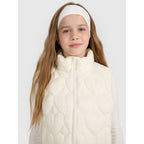 Girls' down vest with synthetic filling 4F 4FJRAW25TVJAF323-11S Clothing Your Sports Performance