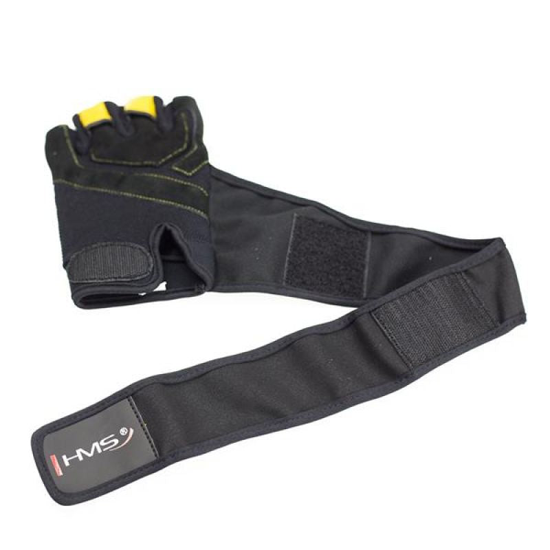 Black / Yellow HMS RST01 gym gloves XL Accessories/Gloves Your Sports Performance