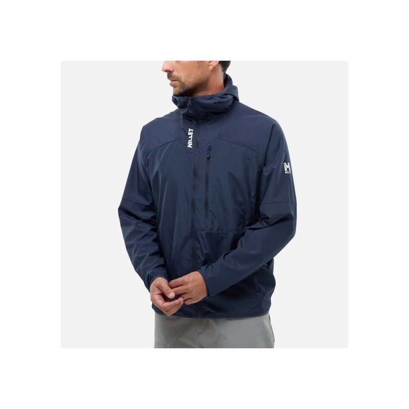 MILLET Parmelan Windbreaker Hoodie Men's Jacket M Navy Blue