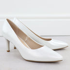 Women's satin silver pumps Sergio Leone 1336 Footwear Your Sports Performance