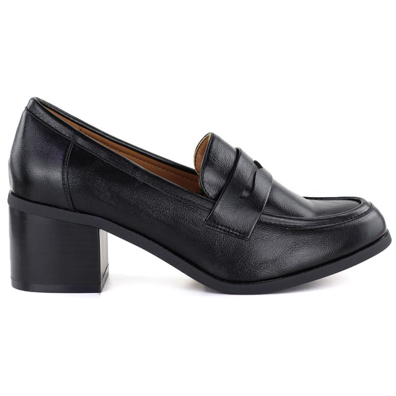 Women's black high-heeled lords shoes M.Daszyński MR2201D-3A To be categorized Your Sports Performance