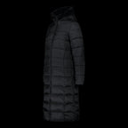 CMP women's long winter coat, insulated jacket with hood, black (34K0046F/U901) CMP