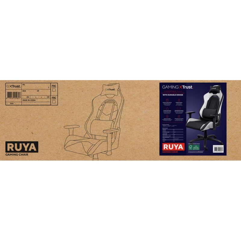 TRUST GXT 714W Ruya Gaming Chair Gaming PC/Fotele gamingowe Your Sports Performance
