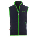 Trollkids Kids Arendal Vest Navy/Viper Green (134-100) Trollkids