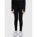 Girls' leggings with a shiny print 4F 4FJWAW26TTIGF313-20S