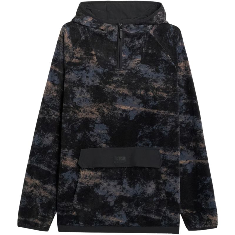 Men's fleece sweatshirt 4F M427 multicolor allover 4FWAW25TFLEM427 90A In preparation Your Sports Performance