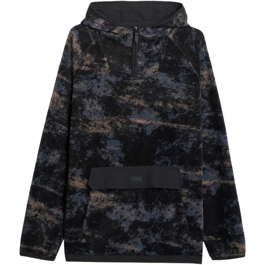 Men's fleece sweatshirt 4F M427 multicolor allover 4FWAW25TFLEM427 90A In preparation Your Sports Performance