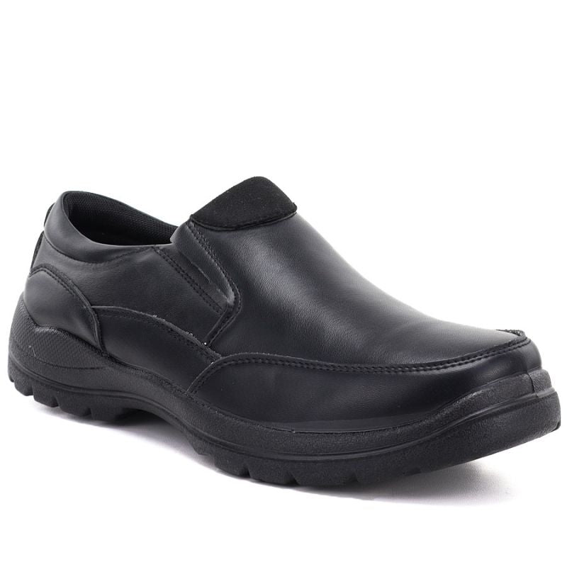 Men's Black Slip-On Shoes Vanhorn Z26-TO90402