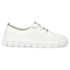 Women's leather openwork shoes, white Filippo DP7671 Footwear Your Sports Performance