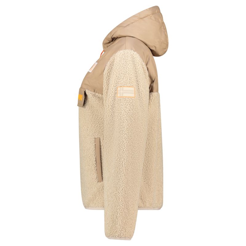 Geographical Norway Techic Fz Beige Db Lady 056 Women's Fleece (WZ6660F/GN-Beige) Geographical Norway
