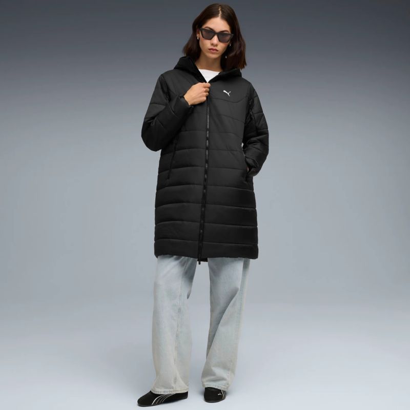 Puma ESS Hooded Padded Parka Women's Jacket Black 685232 01 In preparation Your Sports Performance