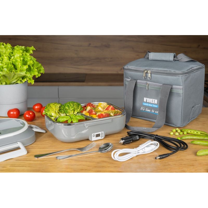 Electric Lunch Box NOVEEN LB640, dark gray AGD - Produkty/Pojemniki na żywność (z tworzywa sztucznego) Your Sports Performance