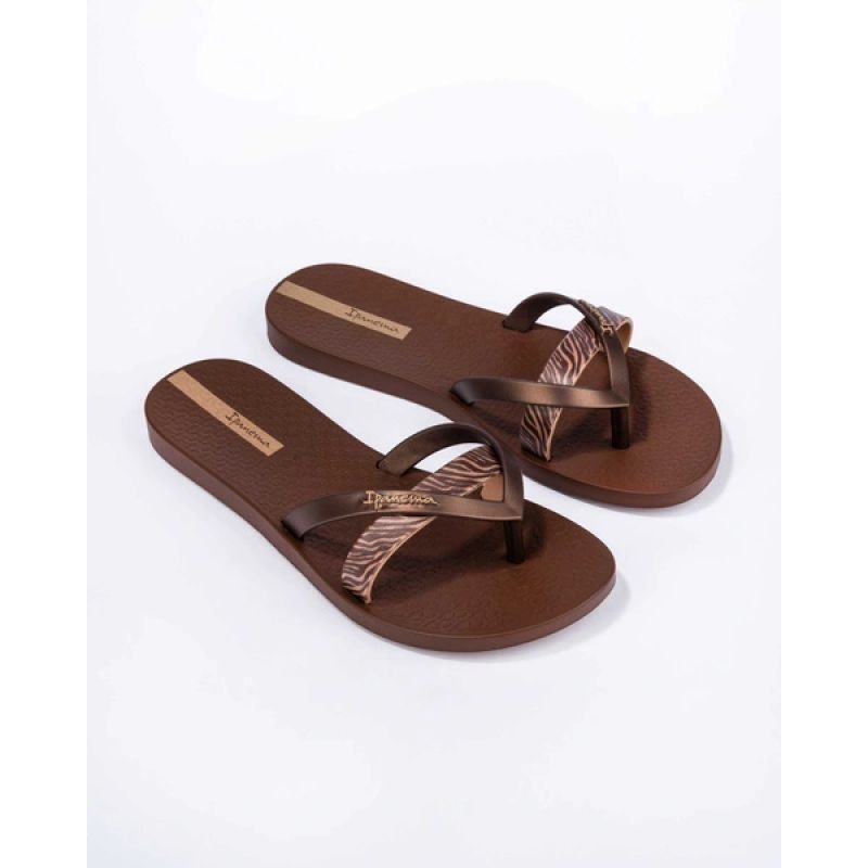 Ipanema Kirei women's flip-flops, fashionable and comfortable, brown for the beach Ipanema