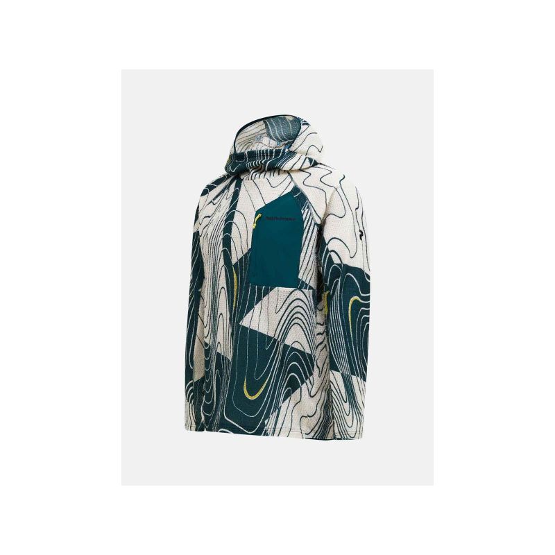 PEAK PERFORMANCE M Freelight Aop Polartec Alpha Hood men's sweatshirt, multicolor