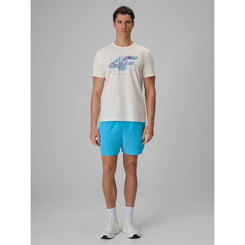 Men's regular printed T-shirt 4F 4FRSS26TTSHM4295-11S