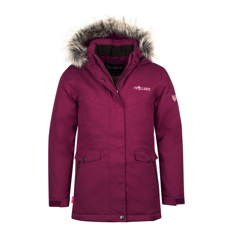 Trollkids Girls Oslo Coat XT winter jacket with hood, pink (180-229) In preparation Your Sports Performance
