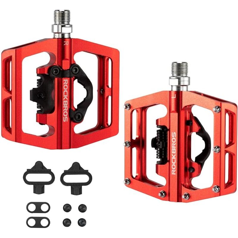 Rockbros PD15-RD red bicycle pedals Rockbros/Części Rowerowe/Pedały Rowerowe Your Sports Performance