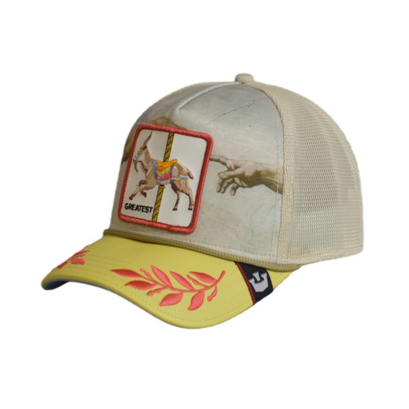 Goorin Bros. Animal Farm Goat Greatest Trucker Cap - 101-0310-STONE Odzież/Czapki/Czapki z daszkiem Your Sports Performance