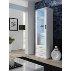 SOHO S1 display cabinet white/gloss white Bufety i witryny/Bufety i witryny na drewnianej podstawie Your Sports Performance
