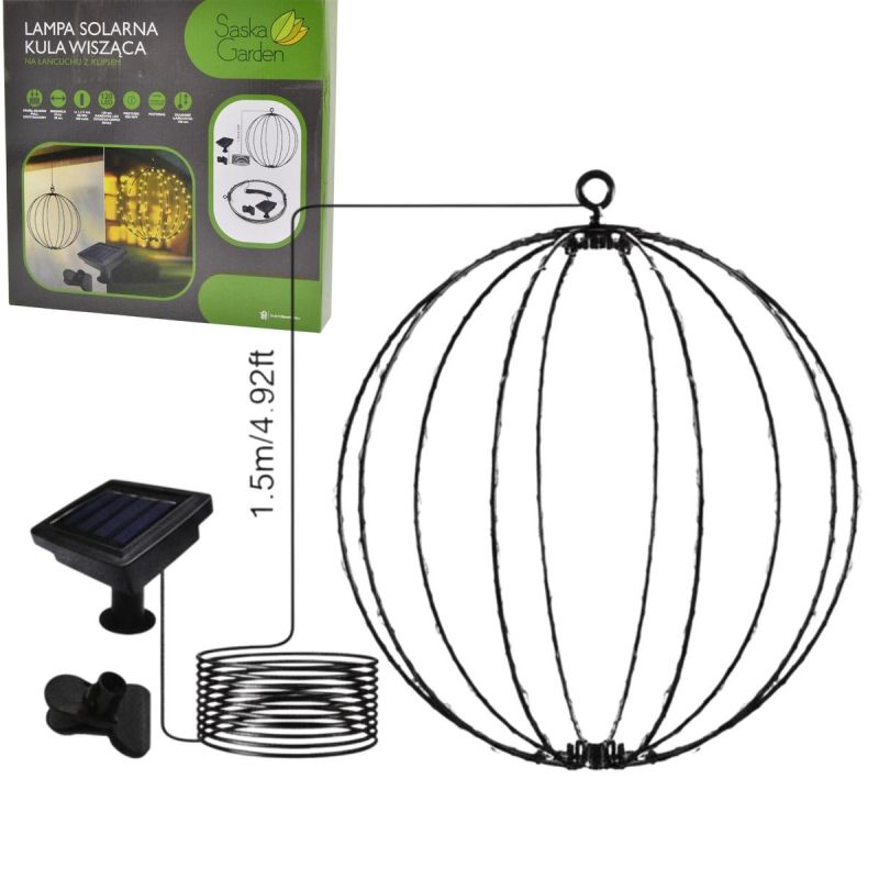 SOLAR HANGING LAMP BALL 30CM 120 LED WARM WHITE Home and Garden/Lighting Your Sports Performance