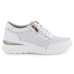 White openwork leather wedge sneakers Vinceza 95402 Vinceza