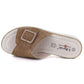 Women's brown leather wedge sandals S.Barski 7002 S.Barski